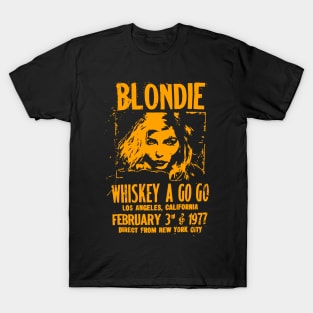 Vintage Blondie Music Whiskey A Go Go T-Shirt